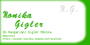 monika gigler business card